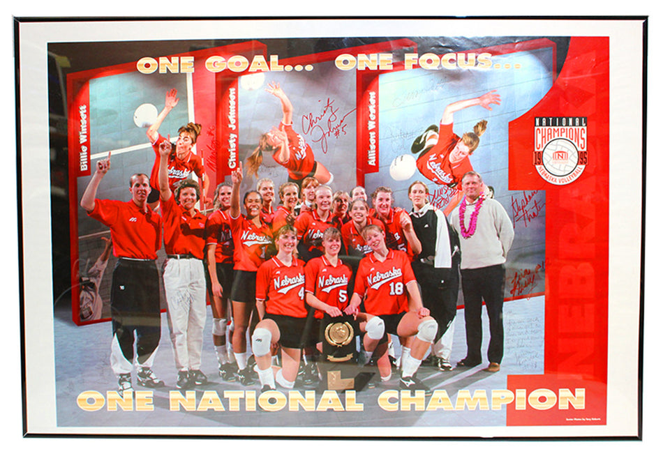 1995 Volleyball Autographed National Champs Print