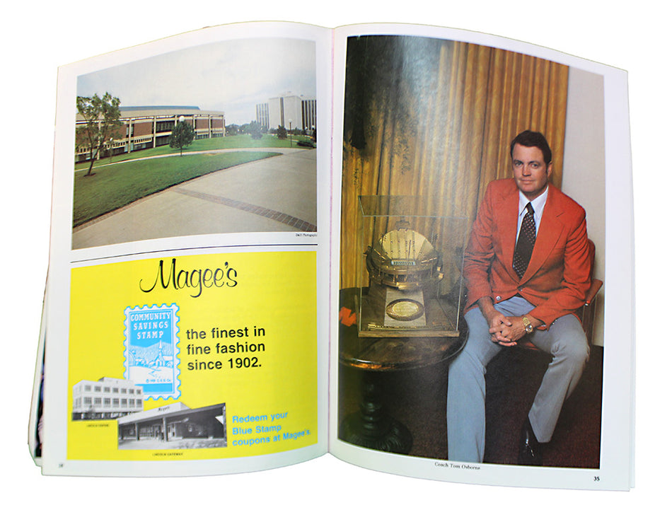 T.O. Autographed 1978 NU vs. OU Game Program