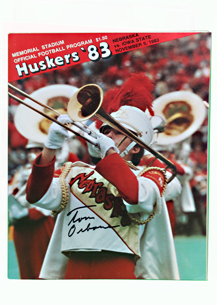 Osborne Autographed 1983 Iowa State Game Program