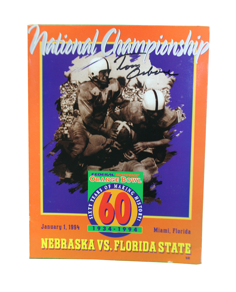 Historic 1994 Orange Bowl Game Program Signed by Coach Osborne