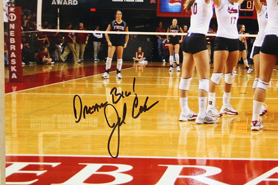 John Cook Autographed Husker Volleyball Colosseum Print