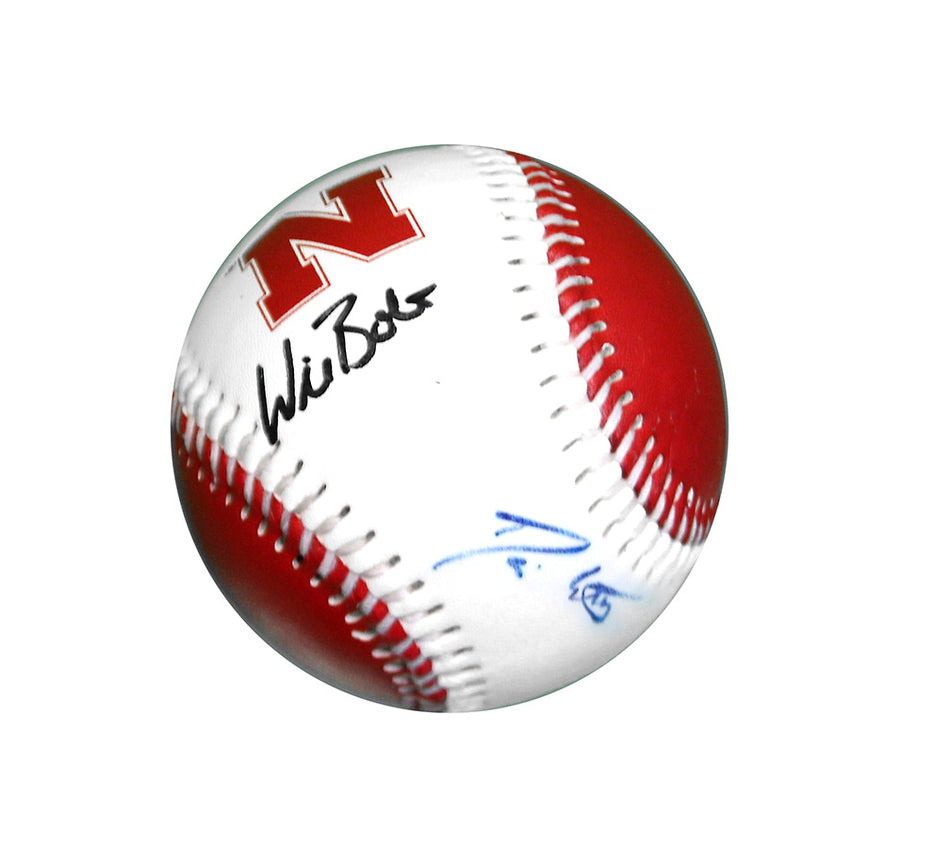 Bolt N Erstad Autographed Official Huskers Baseball
