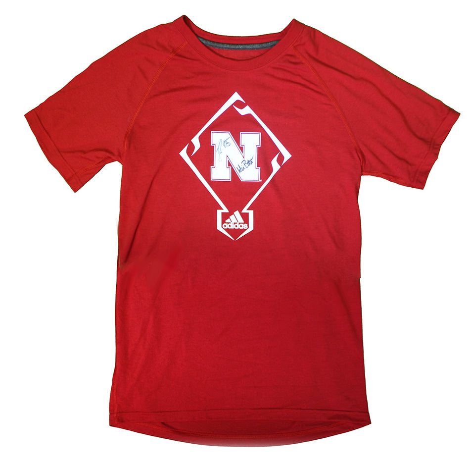 Bolt N Erstad Autographed Adidas Baseball Tee