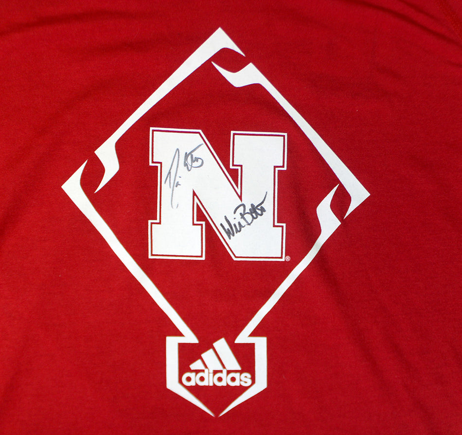 Bolt N Erstad Autographed Adidas Baseball Tee