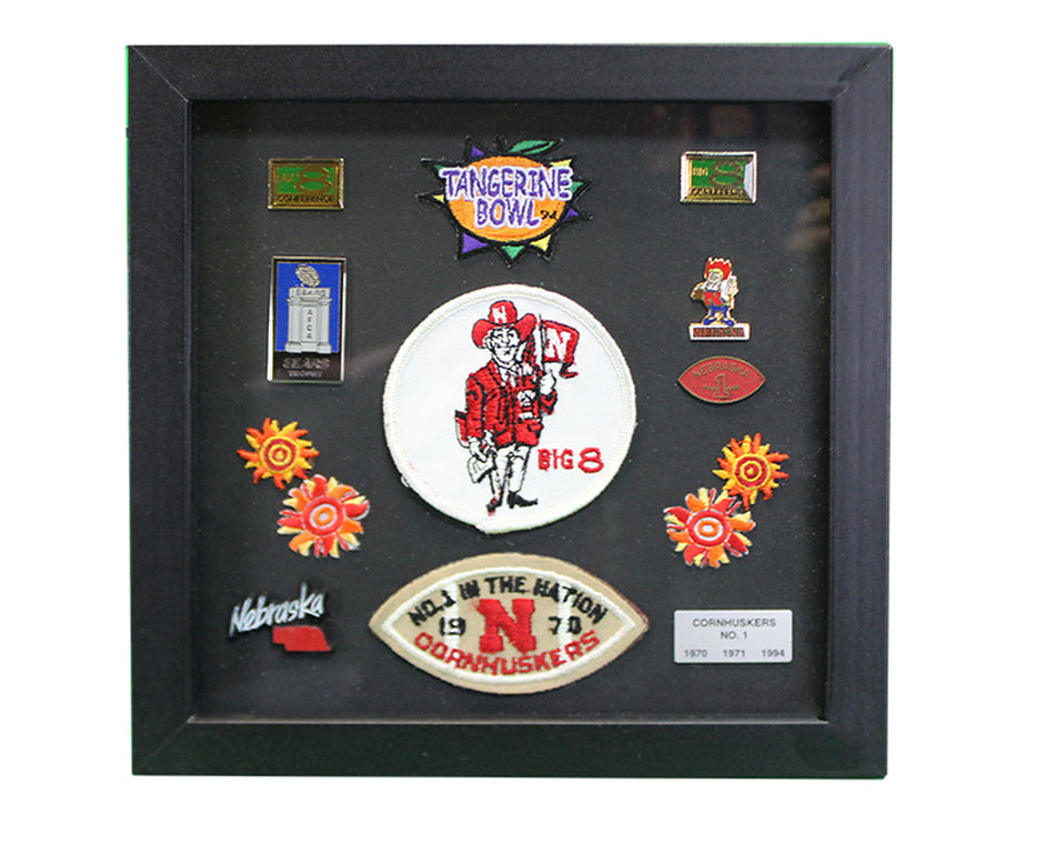Authentic Pin and Patch Framed Collection