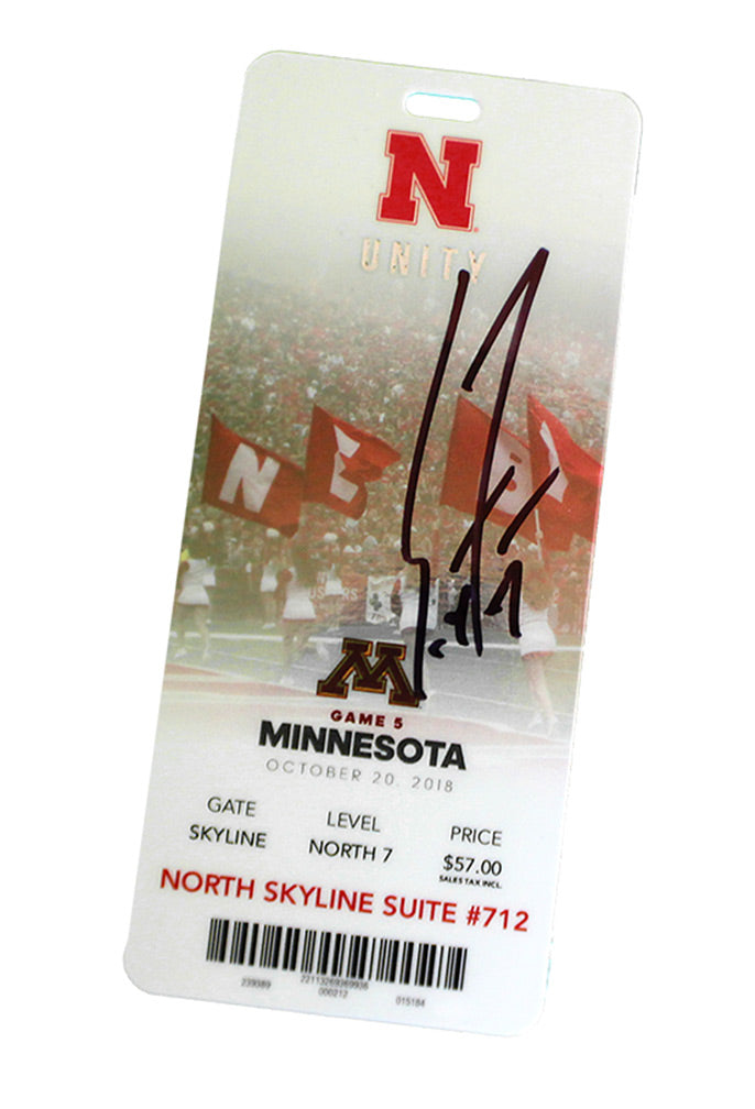 Coach Frost Autographed First Win Ticket