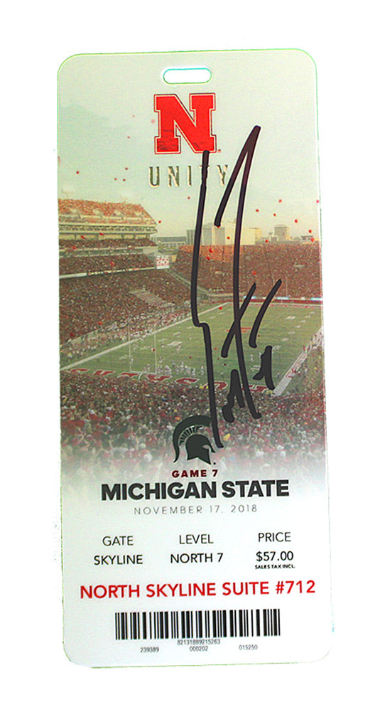 Coach Frost Autographed 2018 MSU Ticket