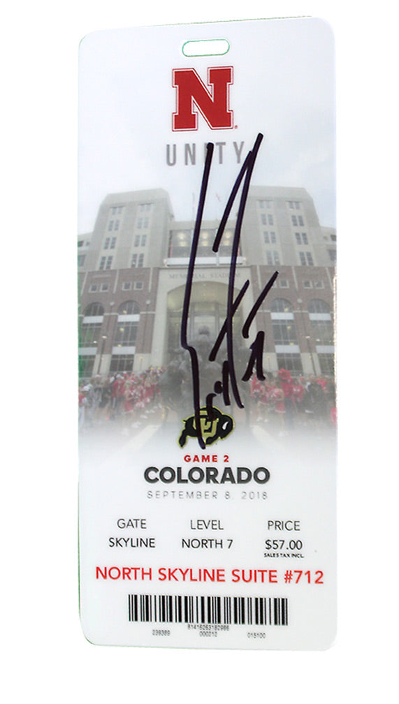 Coach Frost Autographed First Game Ticket vs CU
