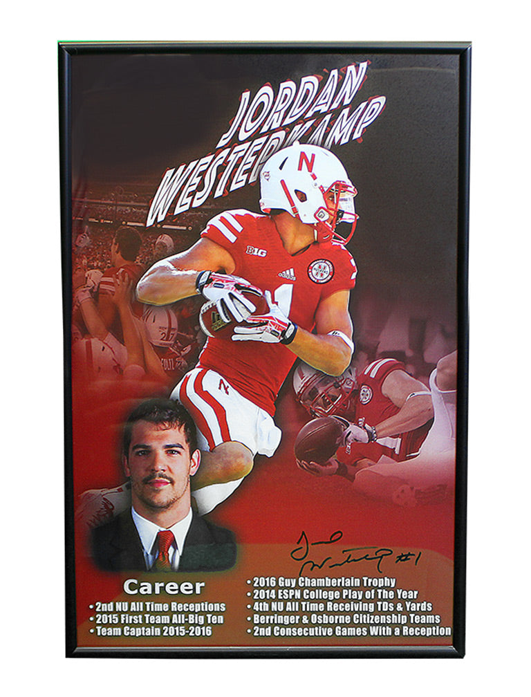 Jordan Westerkamp Autographed Framed Career Print