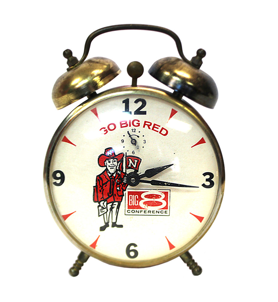 Old Harry Husker Brass Alarm Clock