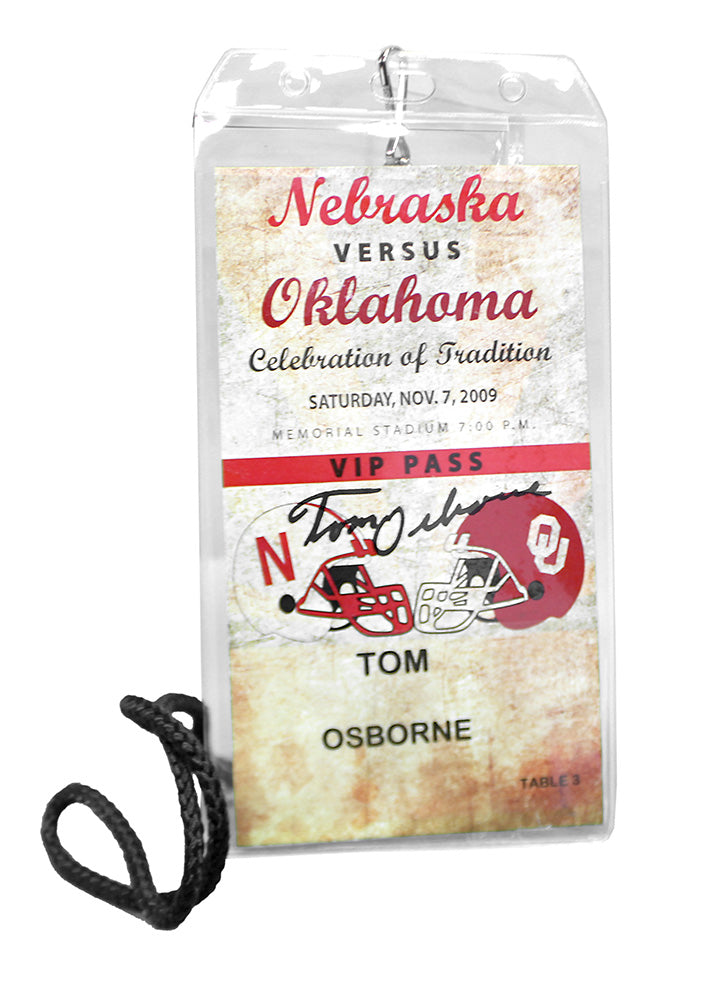 Osborne Autographed NU OU Celebrate Tradition Ticket