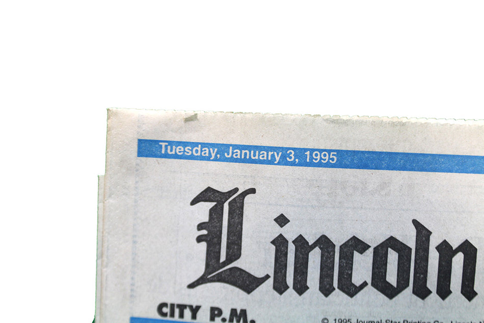 Coach Osborne Autographed Lincoln Journal "It's Official" '94 Champs Edition