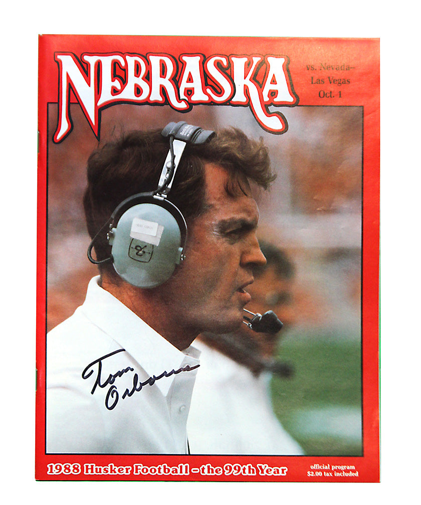 Osborne Signed '88 vs. Las Vegas Game Program