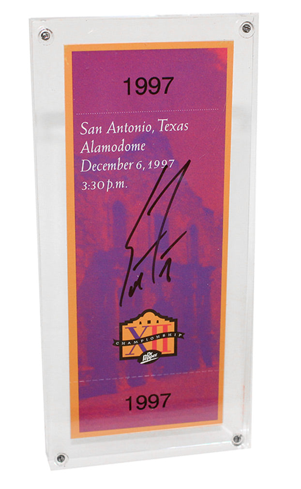 Scott Frost Autographed 1997 Big XII Championship Ticket