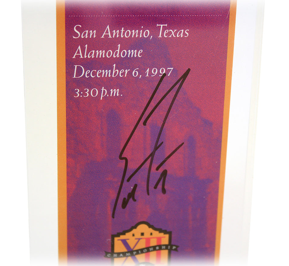 Scott Frost Autographed 1997 Big XII Championship Ticket