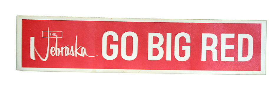 Vintage Go Big Red Bumper Sticker
