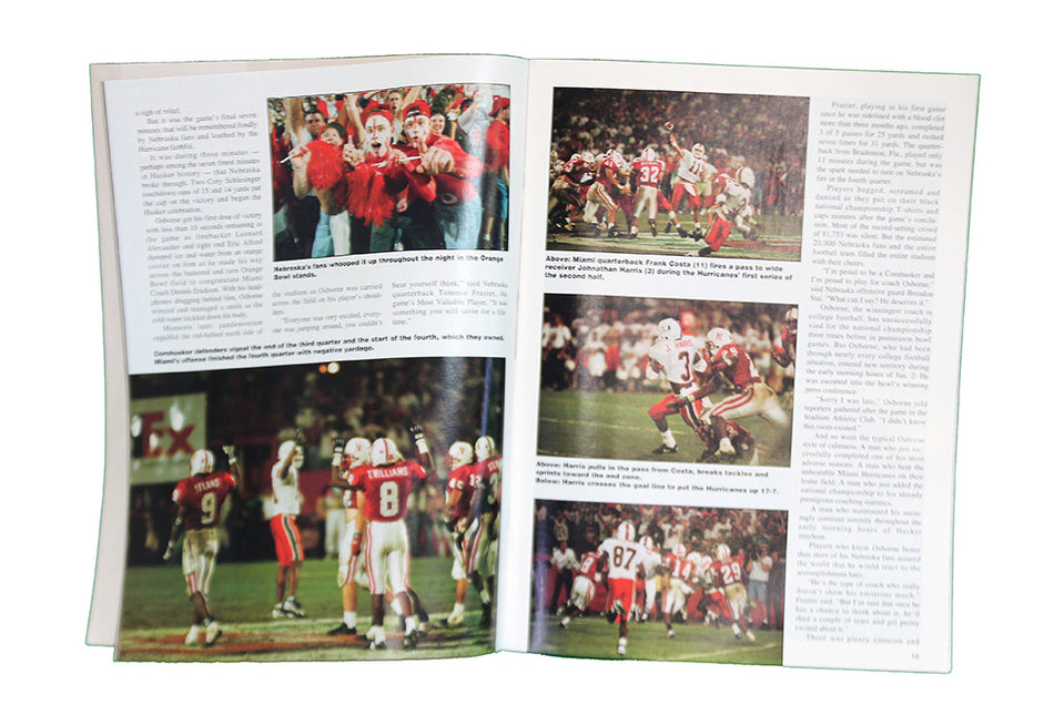 Coach Osborne Signed Nebraska Sports 1994 National Champs Edition