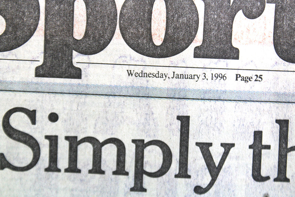 1995 National Champs OWH Frazier Autographed Sports Section