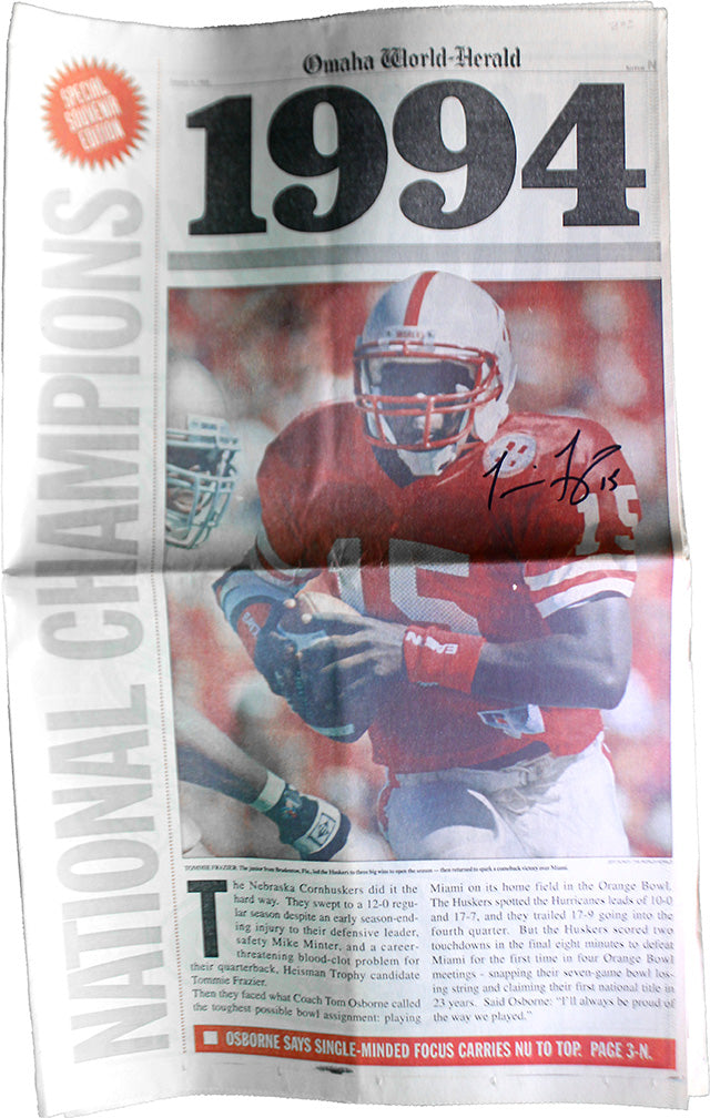 Frazier Signed 1994 National Champs OWH Special Edition