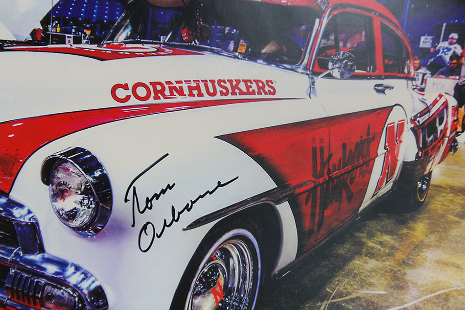 Osborne Autographed Husker Classic Car Print
