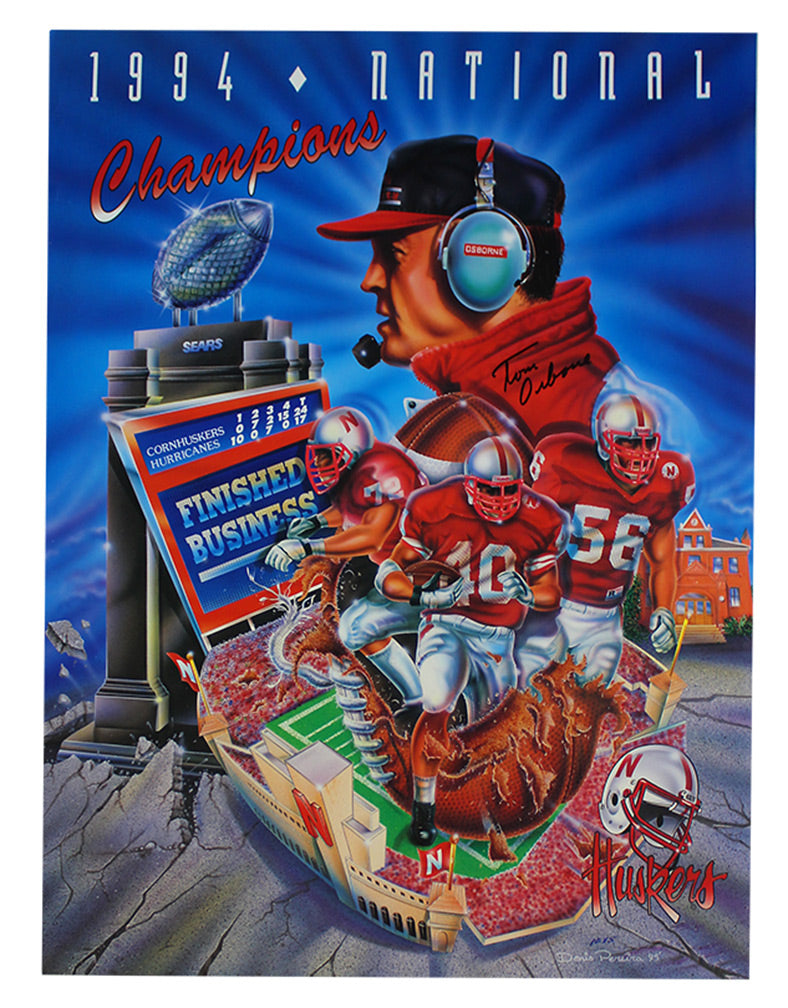 Osborne Autographed 1994 National Champs Poster