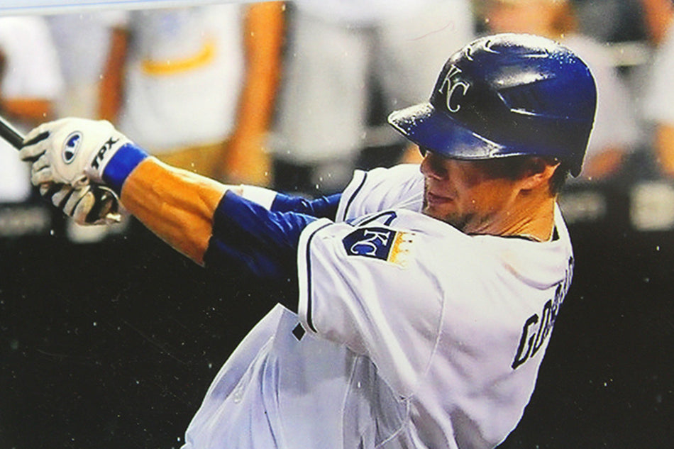 Alex Gordon Autographed Action Photo