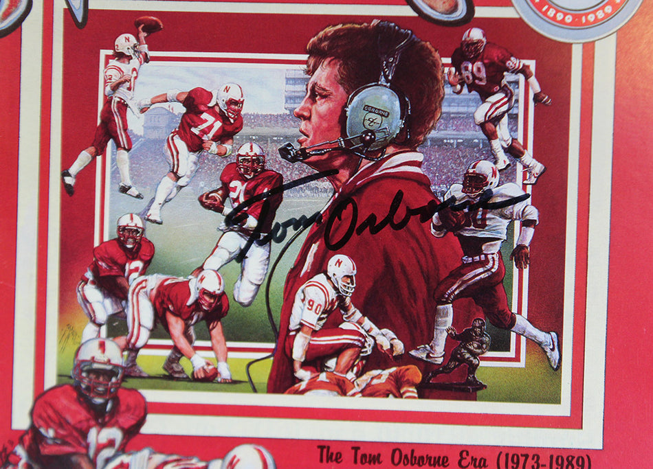 Coach Osborne Autographed 1989 Nebraska vs Oklahoma Game Program