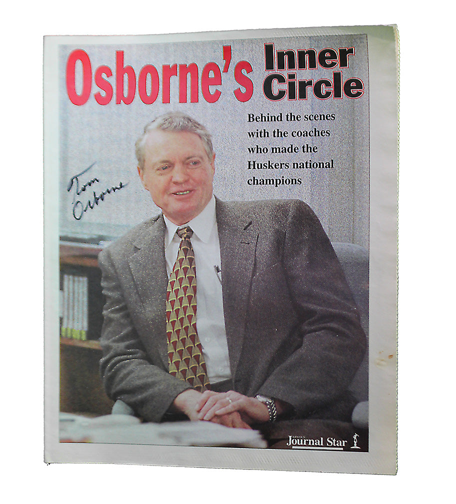 Autographed Lincoln Journal Star's Osborne's Inner Circle Special Section