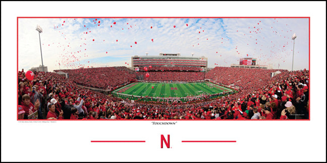 Touchdown Nebraska Print