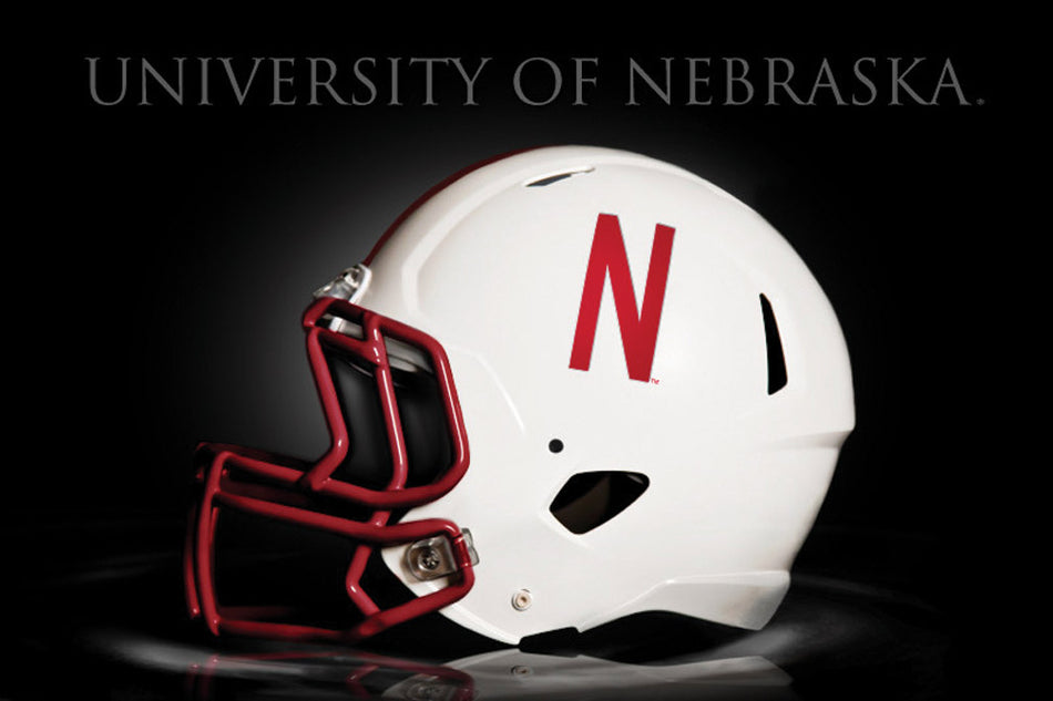 Distinguished Husker Helmet Print