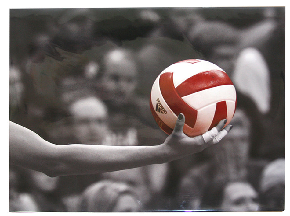 Husker Volleyball Hand Print 16 x 20"