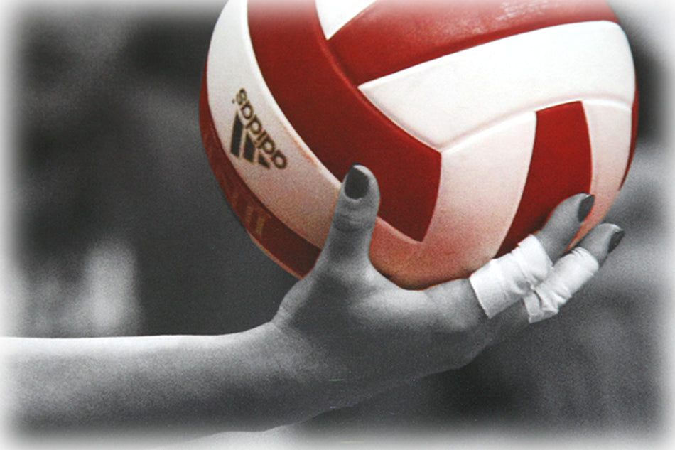 Husker Volleyball Hand Print 16 x 20"