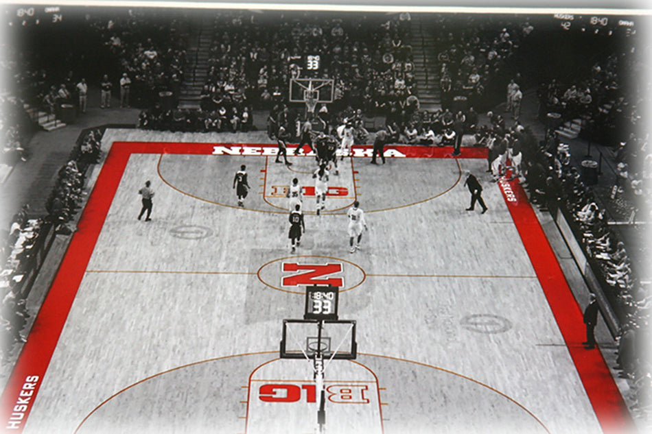 Matted Pinnacle Bank Basketball Court Print