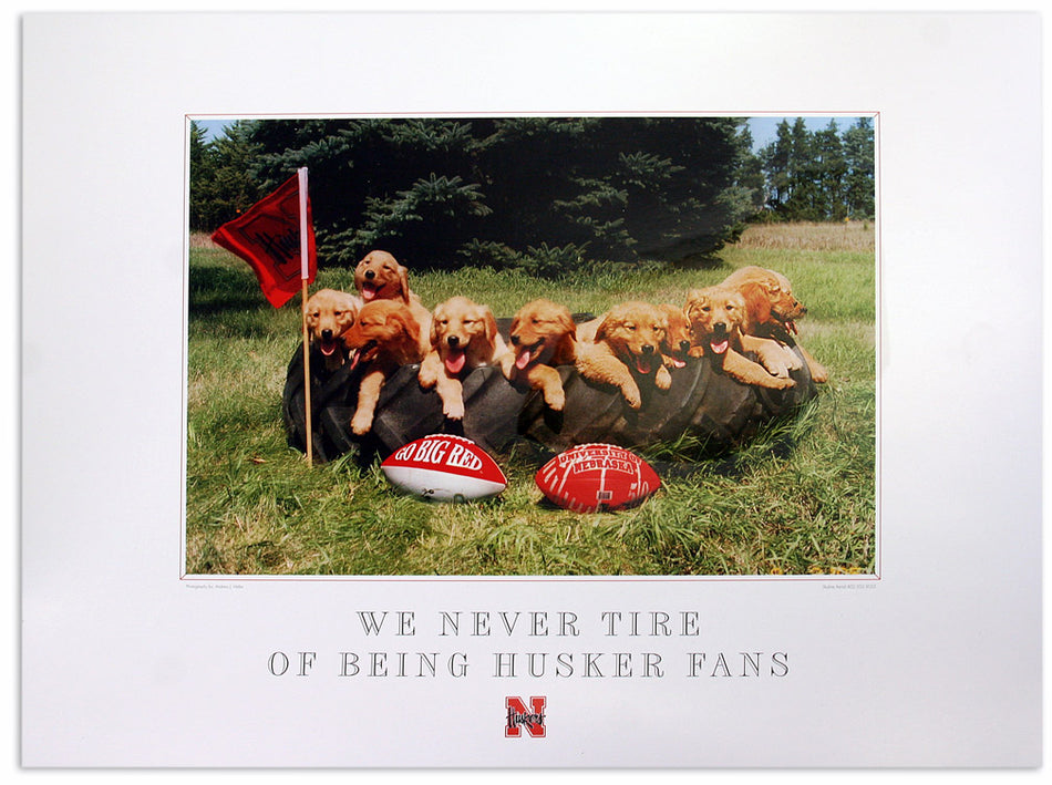 Puppy Husker Pride Poster