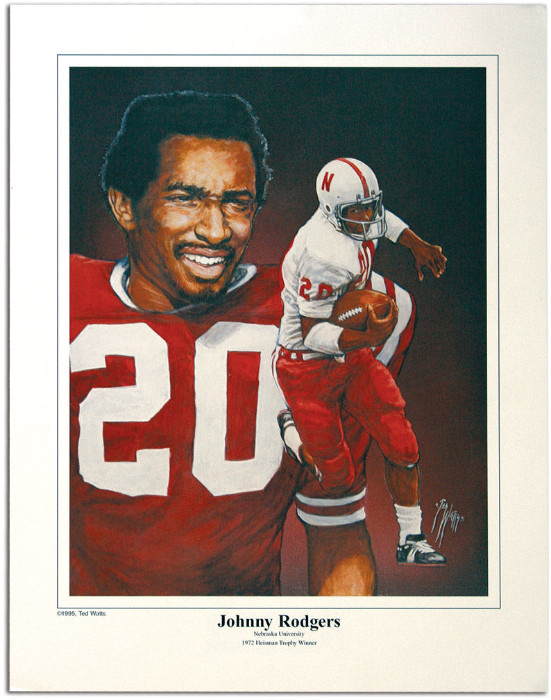 Johnny Rodgers Lithograph