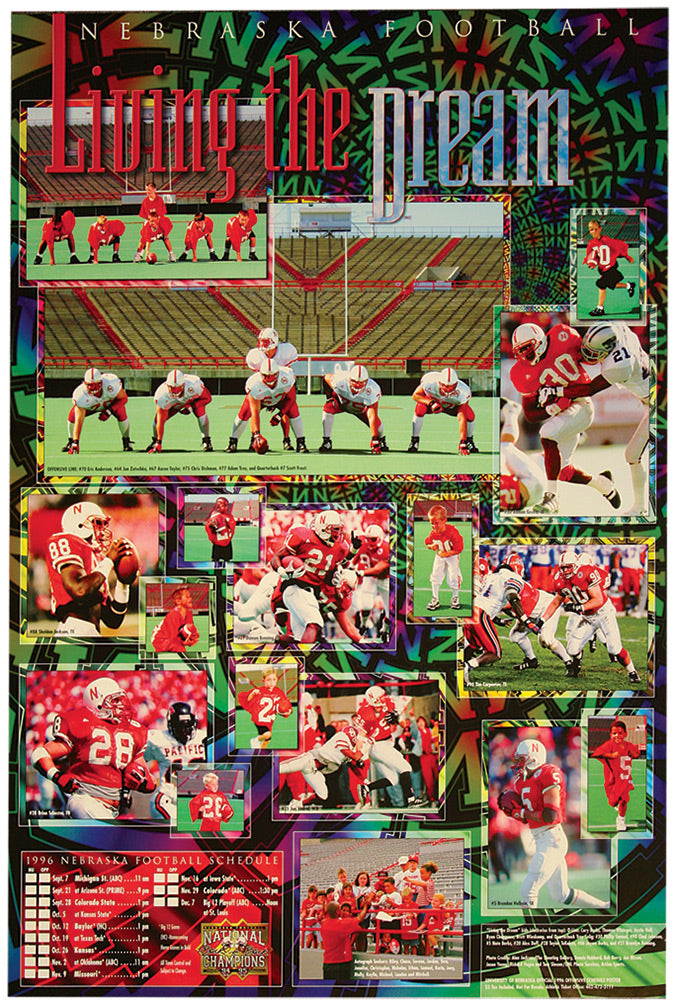 NU 1996 Offense Poster