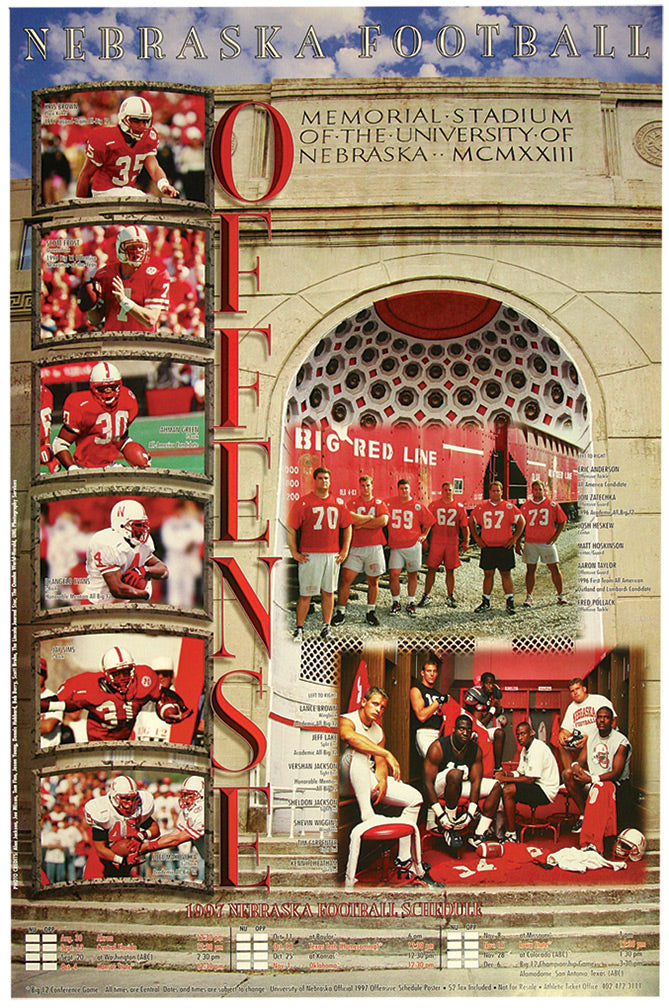 NU 1997 Offense Poster
