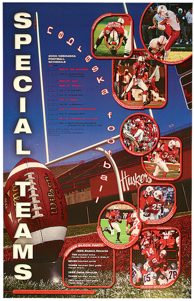 NU 2000 Special Teams Poster