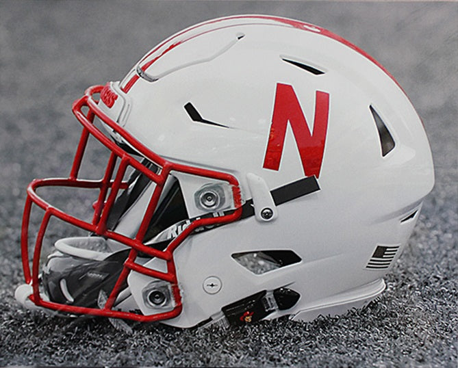 Huskers Football Helmet Print
