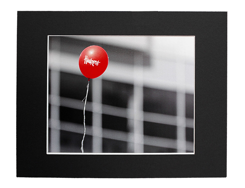 Huskers Balloon Matted Print