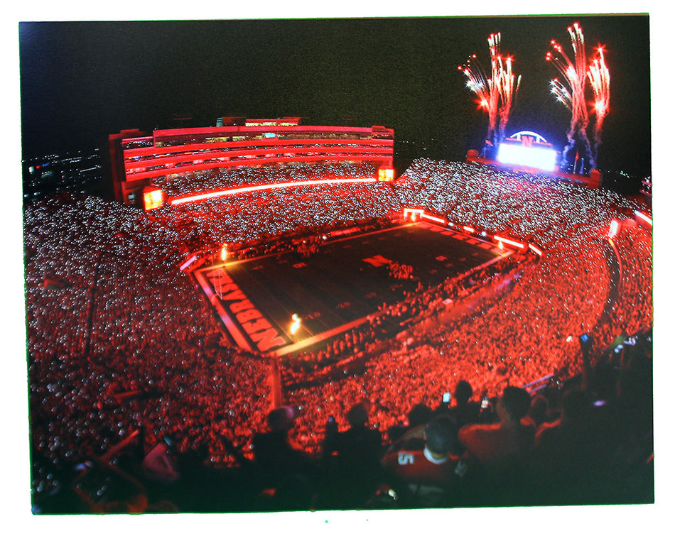8X10 Memorial Stadium Red Out Thunderstruck Photo Buss