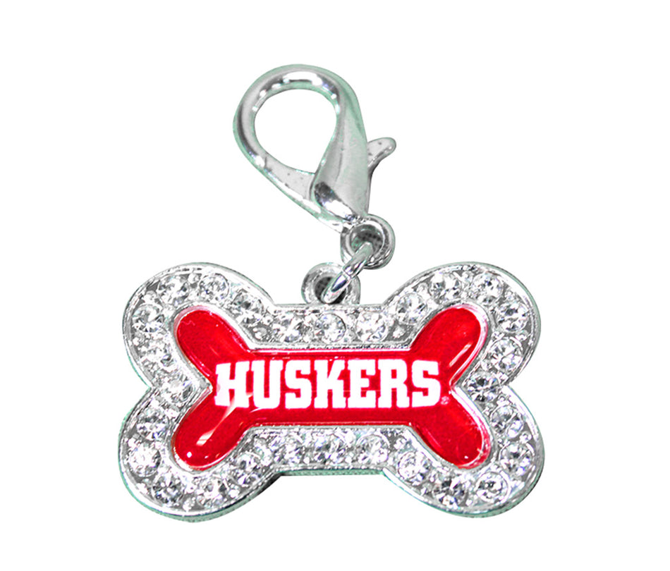 Bling Bone Huskers Pet Collar Charm