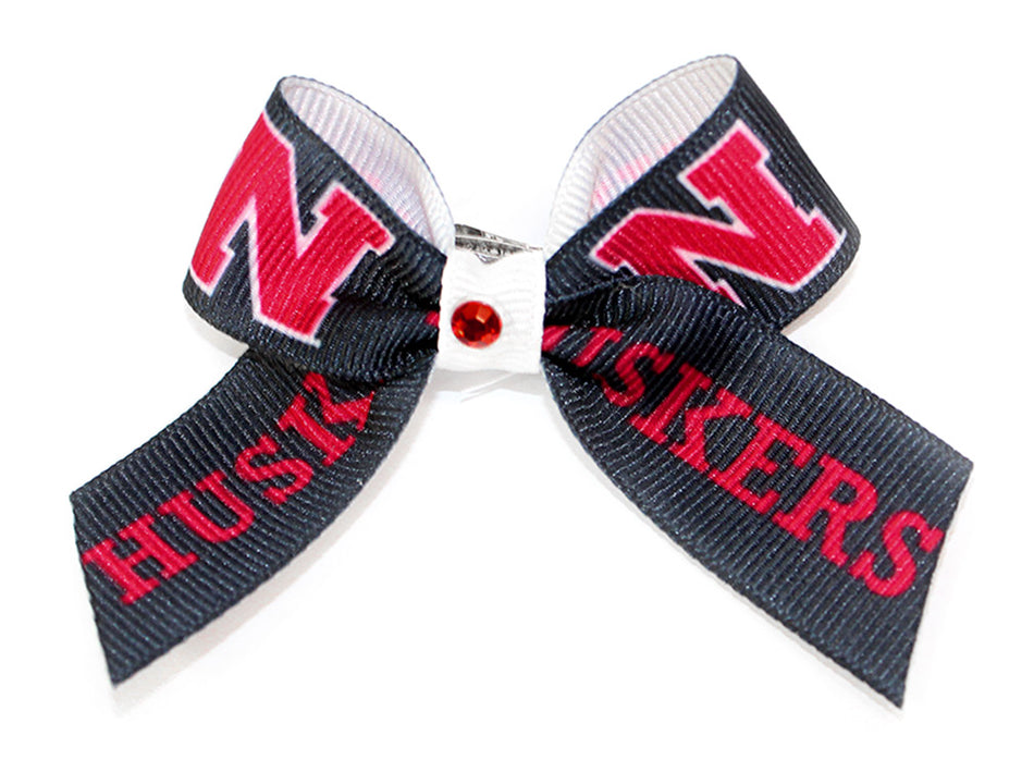 N Huskers Pet Bow