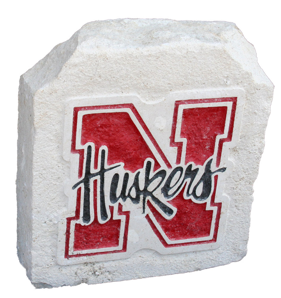 Large Red 'N' Huskers Script