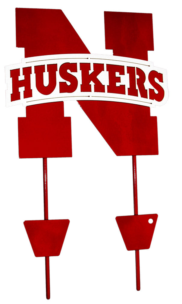 Red N White 12 in Husker Yard Sign