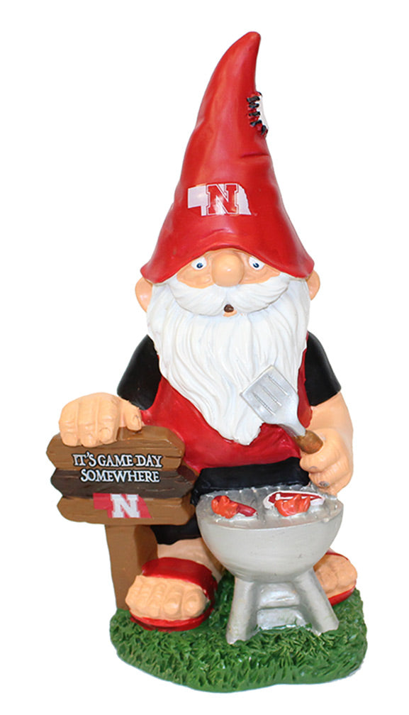Conrhusker BBQ Garden Gnome