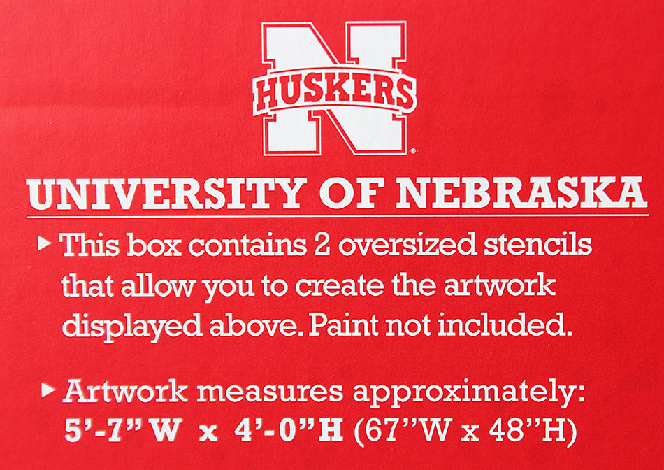 Big Nebraska Yard Logo Stencil Set