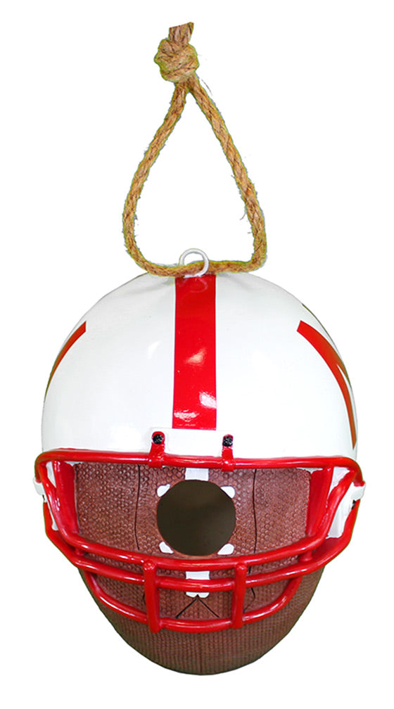 Nebraska Helmet Birdhouse