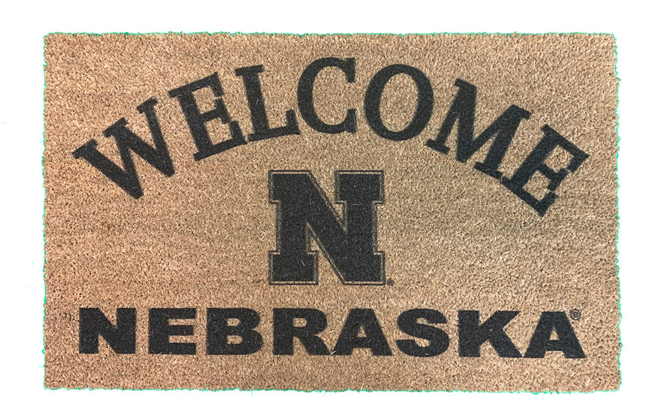 Welcome Nebraska Coir Doormat