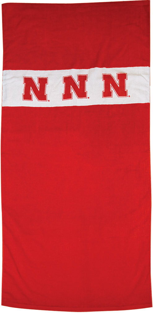 Nebraska Huskers Beach Towel